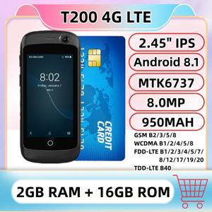 4G LTE 초소형 스마트폰 2GB 램 16GB 롬 2.45인치 안드로이드 8.1 MTK6737 2.0+8.0MP 구글 플레이 소형 카드 모바일 포켓폰