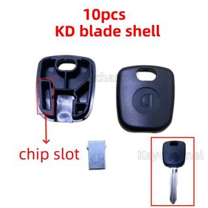 10pcs KD 키 블레이드 쉘 자동차 칩 키 케이스 예비 칩 키 쉘 KD Xhorse 블레이드 헤드 칩 골프 용 쉘 Renault Fiat