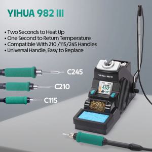 YIHUA 982-III C115 C210 C245 납땜 인두 정밀 납땜 스테이션 제어 온도 용접 재 작업 스테이션