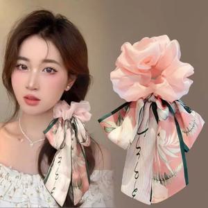 1PC 활 머리 리본 여성 흔들리는 머리띠 대장 헤어 링 프리미엄 느낌 헤어 타이 헤어 가죽 밴드 헤어 액세서리