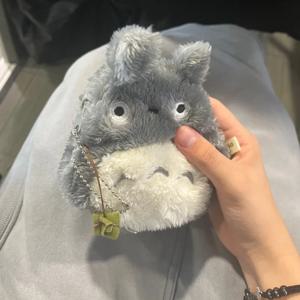 12cm 만화 토토로 플러시 동전 지갑 Kawaii 일본 장난감 Totoros 인형 귀여운 영화 캐릭터 어린이 생일 선물