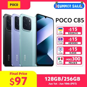 POCO C85 글로벌 버전 스마트폰 NFC 128GB 256GB 미디어텍 Helio G81-Ultra 6.9인치 도트 드롭 디스플레이 50MP 메인 카메라 6000mAh