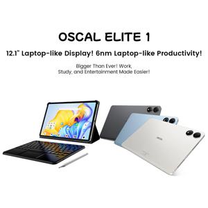 블랙뷰 OSCAL ELITE 1 태블릿 안드로이드 14, 12.1인치 2.5K 디스플레이 MTK Helio G99 24GB 256GB 8800mAh 배터리 33W 안드로이드 태블릿