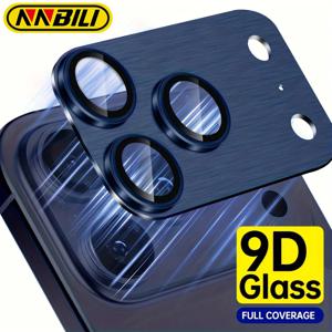 NNBILI 1개 메탈 글래스 카메라 렌즈 보호기 아이폰 17Pro 17Pro MAX 아이폰 렌즈 커버 액세서리