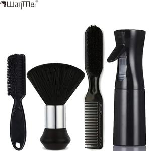 4종 전문 이발사 키트 이발용 헤어 & 수염 브러시, 스타일링 빗 & 물 분무기 완벽한 스타일링 액세서리 도구