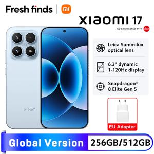 【글로벌 버전】 샤오미 17 스마트폰 5G 12GB 램 6330mAh 배터리 50MP 라이카 카메라 100W 하이퍼차지 스냅드래곤 ®   8 엘리트 5세대