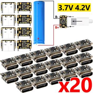 1-20PCS 미니 리튬 배터리 충전 보드 모듈 3.7V 4.2V 18650 리튬 배터리 충전기 보호 보드 Type-C 인터페이스