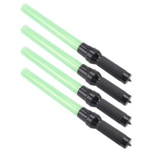 CHCH 4팩 교통 지휘봉 54Cm Led 교통 통제 지휘봉 2가지 깜박임 모드가 있는 안전 조명 지휘봉 에어 마샬링 신호 지휘봉