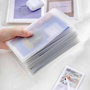 40pcs/book A6 스토리지 소책자 간단한 대용량 방수 사진 스토리지 북 고품질 PP 소재