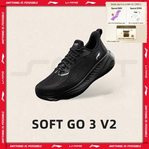 Li-Ning 남성용 SOFT GO 3 V2 라이프스타일 신발 COMFOAM 통기성 반사형 세련된 캐주얼 신발 LiNing 데일리 워킹 슈즈 AGLW027