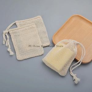 친환경 수제 천연 코튼 비누망/비누주머니 (바디 클렌징 및 스킨케어용)