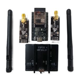 새로운 ESP32 DevKitC + NRF24L01 PA LNA 2.4GHz 개발 보드, DIY 전자 제품용 블루투스 스캐닝 통신 및 WiFi 지원