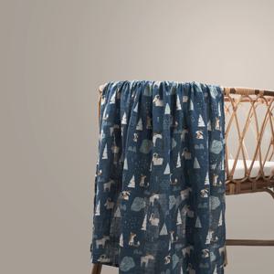 HappyFlute 1pcs 모슬린 면화 섬유 아기 Swaddle 신생아 담요 아기 유아 랩 120x110cm