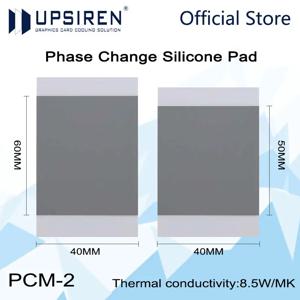 UPSIREN PCM-2 솔리드 실리콘 그리스 상 변화 실리콘 패드, GPU CPU 노트북 냉각용, 열 실리콘 패드, 8.5W/mk, 40x60mm