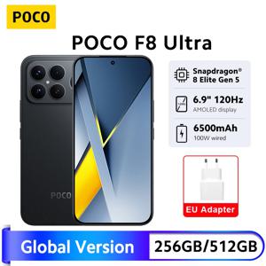 POCO F8 울트라 5G 스마트폰 글로벌 버전 6.9인치 120Hz 디스플레이 스냅드래곤 8 엘리트 5세대 50MP 카메라 6500mAh 100W 하이프차지 NFC