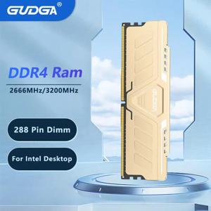GUDGA 메모리 램 DDR4 8GB/16GB/32GB 2666 3200 3600 4000mhz 1.2V/1.35V 288핀 DIMM 인텔 데스크탑 컴퓨터용