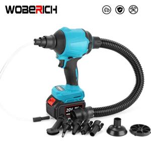 노즐 먼지 제거 기계가있는 6IN1 무선 공기 송풍기 Makita 18V 배터리 용 다기능 먼지 송풍기 팽창기 진공 도구