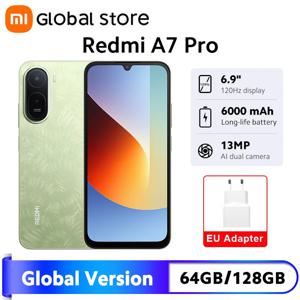 새로운 글로벌 버전 샤오미 레드미 A7 프로 스마트폰 64GB / 128GB ROM 120Hz 6.9인치 LCD 디스플레이 6000mAh 옥타코어 UNISOC T7250 13MP