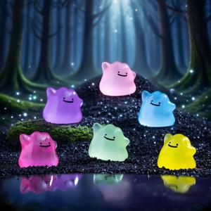 6개/세트 포켓몬스터 애니메이션 피규어 귀여운 디토 변장 자유롭게 변형 1.5cm PVC 성인용 포켓몬 모델 인형 장난감 선물