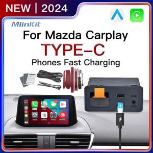 마쯔다 2 3 6 CX3 CX5 CX8 CX9 MX5 데미오 미아타용 C타입 유무선 카플레이 안드로이드 오토 USB 어댑터 TK78669U0C 레트로핏 키트