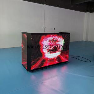 휴대용 실내외 접이식 DJ 부스 LED 디스플레이, 전자 음악 축제, 나이트클럽 및 파티용 LED 스크린