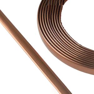 PVC 자가 접착 몰딩 스트립 10m 길이 20mm 폭 브론즈 로즈 골드 벽 장식 가구 모서리 및 DIY 프로젝트용
