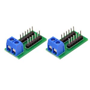 2/4/6PCS 2x6 위치 터미널 블록 분배 모듈, 2P 나사 터미널 - 2.54mm 피치 듀퐁 핀 헤더 커넥터