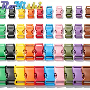 13-100Pcs 10/15/20/25mm 다양한 색상 플라스틱 사이드 릴리스 버클 벨트 버클 (낙하산 550 코드 파라코드 팔찌 야외용)