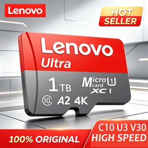 레노버 메모리 카드 1TB 고속 메모리 카드 128GB 마이크로 SD 카드 512GB 256GB 클래스 10 TF 플래시 카드 (휴대폰, 태블릿, UAV용)