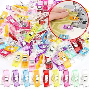20/50Pcs 다목적 바느질 클립 다채로운 바인딩 클립 플라스틱 공예 퀼트 클립 바느질 바인딩을위한 공예 클램프 바느질