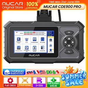 MUCAR CDE900/CDE900 PRO OBD2 자동 진단 도구 자동차 스캐너 풀 시스템 28가지 리셋 기능 코드 리더 스캔 도구 2+32G WIFI 업데이트