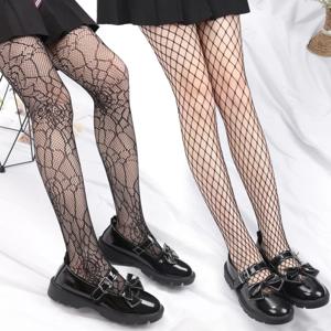 섹시한 Fishnet 스타킹 블랙 로리타 바디 높은 양말 카와이 긴 물고기 그물 팬티 스타킹 메쉬 스타킹 란제리 스킨 JK 허리 양말