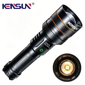 높은 전원 LED 손전등 USB 충전식 슈퍼 장거리 전술 토치 강력한 라이트 램프 야외 휴대용 랜턴 방수