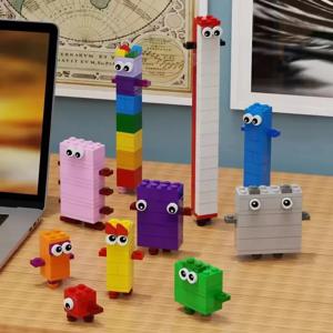 창의적인 숫자 조립 모델 MOC 빌딩 블록 디지털 변형 DIY 교육용 퍼즐 장난감 데스크탑 장식품 어린이 선물