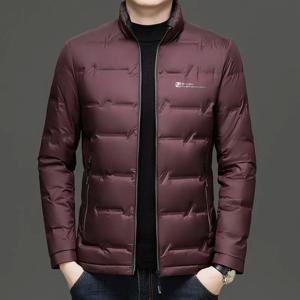 캐주얼 남성용 경량 오리 다운 재킷 가을 겨울 아웃웨어 슬림핏 방풍 따뜻한 짧은 퍼퍼 코트 패딩 탑 의류