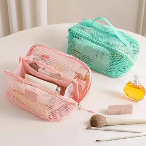 여성용 메이크업 정리함 세면도구 키트 가방 메이크업 케이스 수납 파우치 화장대 수납, 화장품 가방, 여행용 지퍼 정리 가방