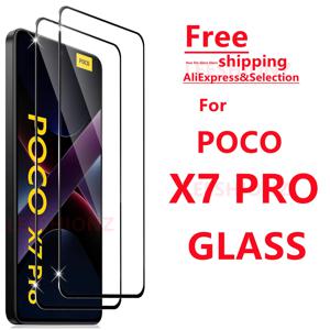 Poco X7Pro용 1/4개 강화 유리 화면 보호기 - Poco X7Pro 시리즈에 적합한 스마트폰 보호