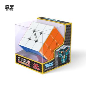 Qiyi Warrior M UV 3X3 마그네틱 매직 스피드 큐브 장난감 Qiyi Warrior UV 퍼즐 전문 게임 어린이 장난감