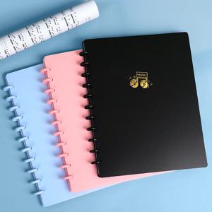 A4 두꺼운 루즈리프 악보 폴더 - 양면 편집 가능한 피아노/기타 악보 바인더, 내구성 있는 PP 시트 정리함