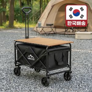 레토 접이식 캠핑웨건 카트 블랙 LCP-W01 [전용 상판 포함]