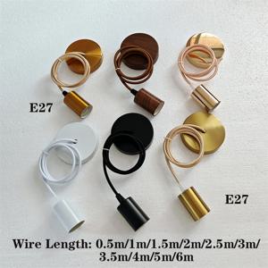 DIY 간편 E27 행잉 램프 홀더 (케이블 포함) 천장 램프 홀더 소켓, 펜던트 램프 조명 기구 액세서리