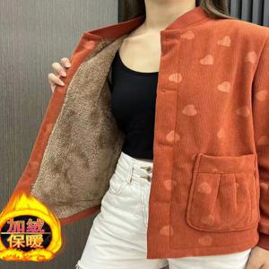 가을 겨울 양털 안감 야구 재킷 루즈 슬리밍 패셔너블 다용도 여성용 코튼 재킷 한국 스타일 통근