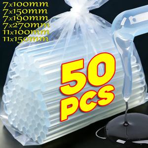 7mm / 11mm 투명 핫멜트 글루 스틱 강력 점착제 가정용 DIY 도구 전기 글루건 공예 앨범 수리 키트 도매