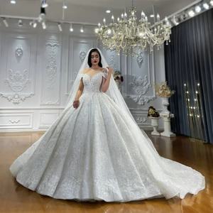 맞춤형 럭셔리 비즈 브라이덜 드레스 amanda novias oficial