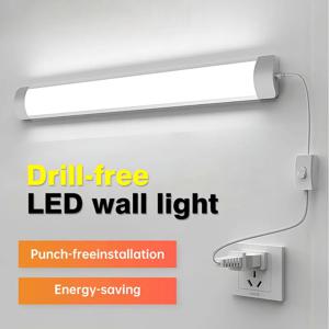 케이블 튜브 조명 기구가 있는 Led 220V 튜브 라이트 룸 스트립 홈 침실 주방 캐비닛 조명 실내 램프용