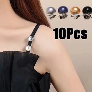 10pcs 진주 단추 핀, 신발, 모자, 가방, 숄, 칼라 바늘 버클 고정 핀 브로치용 DIY 장식 안전 단추 커버
