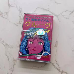 쇼와 그루브 카세트 테이프, 일본 시티 팝 & 베이퍼웨이브, 레트로 80년대 신디 그루브 및 애니메이션 아트워크 포함