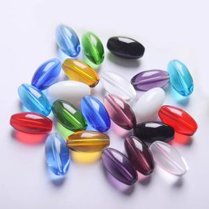 19mm x 10mm 10pcs 타원형 모양 광택 크리스탈 유리 느슨한 구슬 보석 만들기 DIY 공예 결과