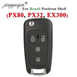 Jingyuqin 자동차 키 쉘 하우징 브라질 Positron Flex PX80 이중 경보 293 PX32 EX300 330 360 AKBPS109 AKBPCP090 AKBPCP117AT