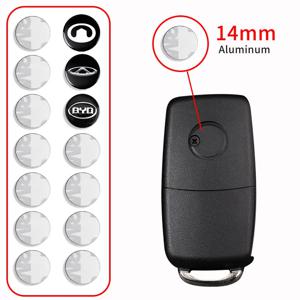 폭스바겐 VW 골프 폴로 파사트 티구안 투란 투아렉 제타 GTI 시로코 CC용 14mm 자동차 키 스티커 키 배지 엠블럼 교체품